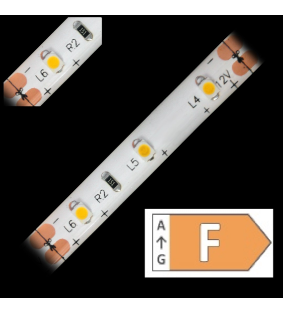Taśma LED TL-3528WW60-05-Ż biała ciepła w żelu 12V IP65 5m/r  8PCBD