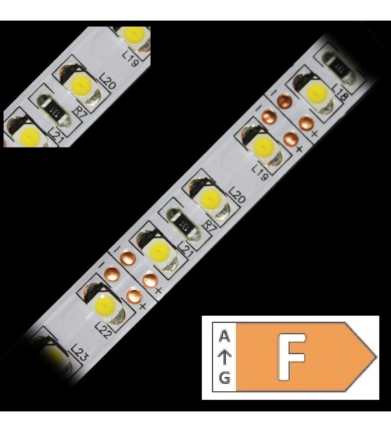 Taśma LED TL-3528NW120-05 biała neutralna zwykła 12V 9,6W/m IP20 5m/r  8PCBD 01-043