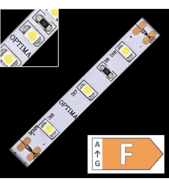 Taśma LED TL-PROF-3528CW60-50 profesjonalna biała zimna zwykła 12V 4,8W CRI>80 IP20 50m/r  8PCBS 3lata gwarancji