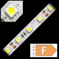 Taśma LED TL-5050CW60-122005 biala zimna zwykła 12V 14,4W/m IP20 5m/r  10PCBD 01-082