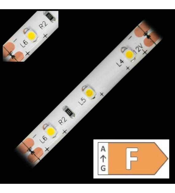 Taśma LED TL-3528NW60-126505 biała neutralna wodoodporna 12V IP65 5m/r  8PCBD