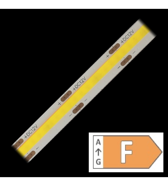 Taśma LED TL-COB-IP67-480NW-E R5m biała neutralna w osłonie  12V 9W/m IP67 5m/r  8PCBD