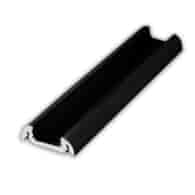 Profil do LED alu PLA-PO5-200-CZ półokrągły czarny anodowany 200cm