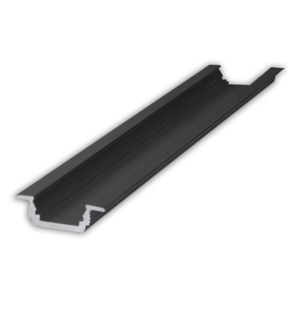 Profil do LED alu PLA-WP5-200-CZ wpuszczany czarny anodowany 201cm