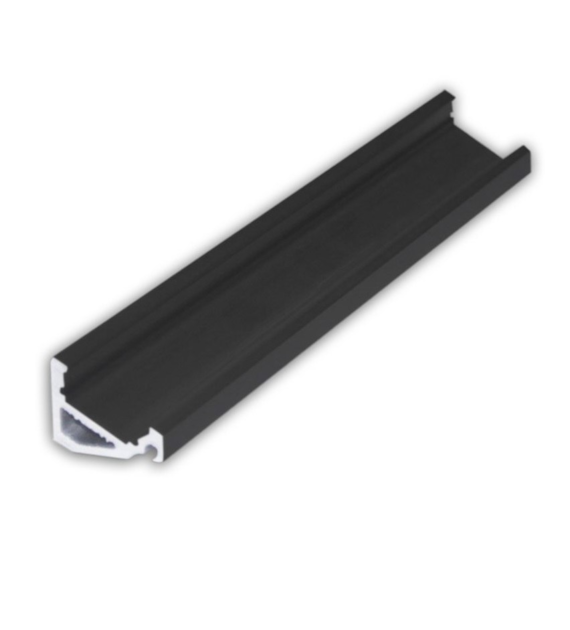 Profil do LED alu PLA-K5-300-CZ kątowy czarny anodowany 308 (300)cm