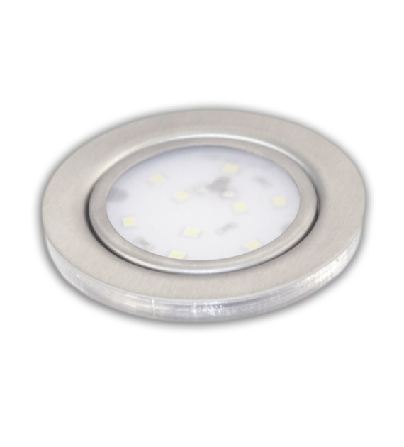 Oprawa LED OLO-1D-WW-SN HERA-D 2W z dystansem 12VDC 2W biała ciepła/szlif/200/WJSTM/pudełko 04-016