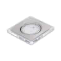 Oprawa LED OLK-1D-WW-SN HERMES-D 2W z dystansem 12VDC 2W biała ciepła/szlif/200/WJSTM/pudełko 04-020