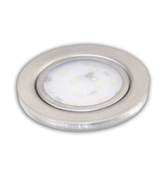 Oprawa LED OLO-1D-NW-SN HERA-D 2W z dystansem 12VDC 2W biała neutralna/szlif/200/WJSTM/pudełko 04-195
