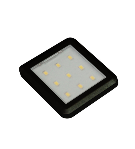 Oprawa LED OLK-4-WW-CZ ZEUS 2,5W 12VDC biała ciepła/czarny/200/WJSTM/pudełko 04-203