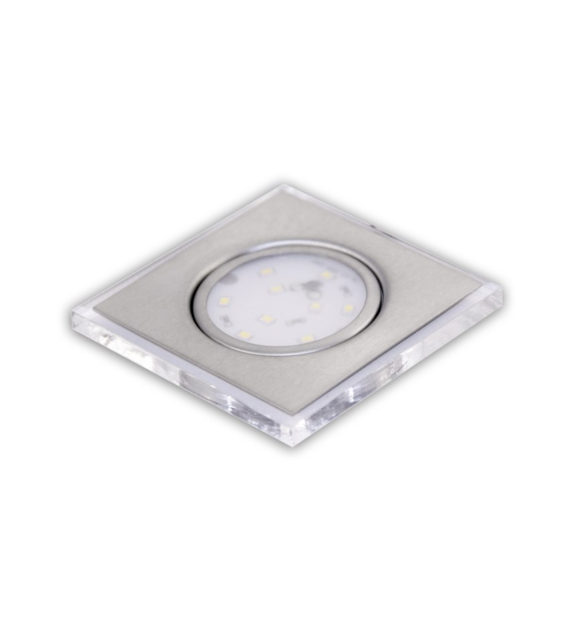 Oprawa LED OLK-1D-NW-SN HERMES-D 2W z dystansem 12VDC 2W biała neutralna/szlif/200/WJSTM/pudełko 04-217