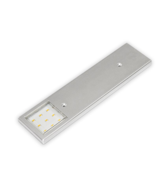 Lampa LED LPL-2-WW-AL NOTOS podszafkowa 12VDC, 2,5W, biała ciepła/alu/200/WJSTM