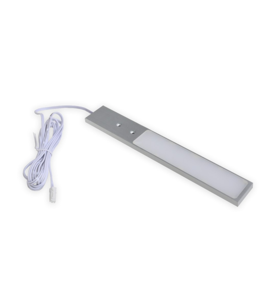 Lampa LED LPL-6-NW-AL TEMIS  podszafkowa 12VDC, 4W, biała neutralna/alu szczotkowane/200/WJSTM-B/naklejka/spr.