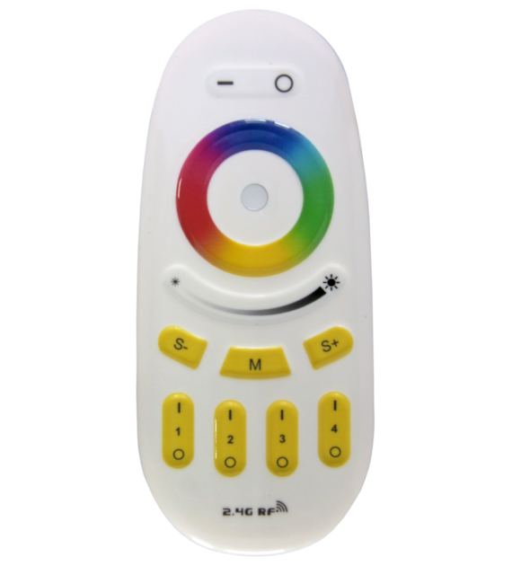 Pilot PIL-RGBWCCT-RF092-4S-MI biały Touch do sterownika radiowego RGBW 4-strefowego  MiLIght