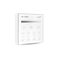 Panel PAN-B1-MONO-4S-MI ścienny biały Panel  ścienny do kontrolera radiowego  4-strefowego 3VDC (2xAAA nie zawiera) MiLIght, zasięg do 30m, 2,4G