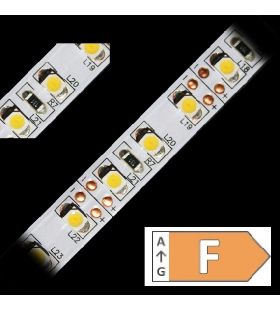 Taśma LED TL-3528WW120-50 biała ciepła zwykła 12V 9,6W/m IP20 50m/r  8PCBD 01-051