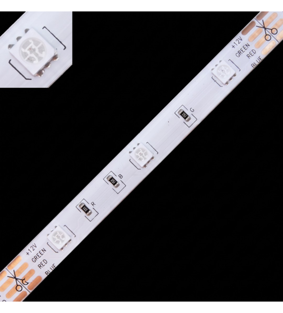 Taśma LED TL-5050RGB30-126505 wielokolorowa w żelu 12V IP65 5m/r  10PCBD