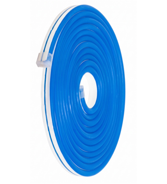 Neon LED NE-B-0612  niebieski  120led/m zwykła 12V 9,6W/m  R-2,5cm 01-319