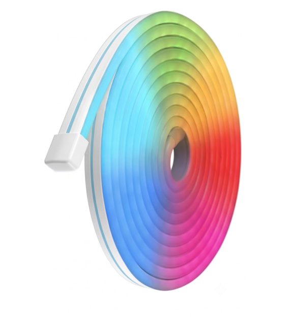 Neon LED NE-RGB-0612  RGB  120led/m zwykła 12V 9,6W/m  R-2,5cm 01-324