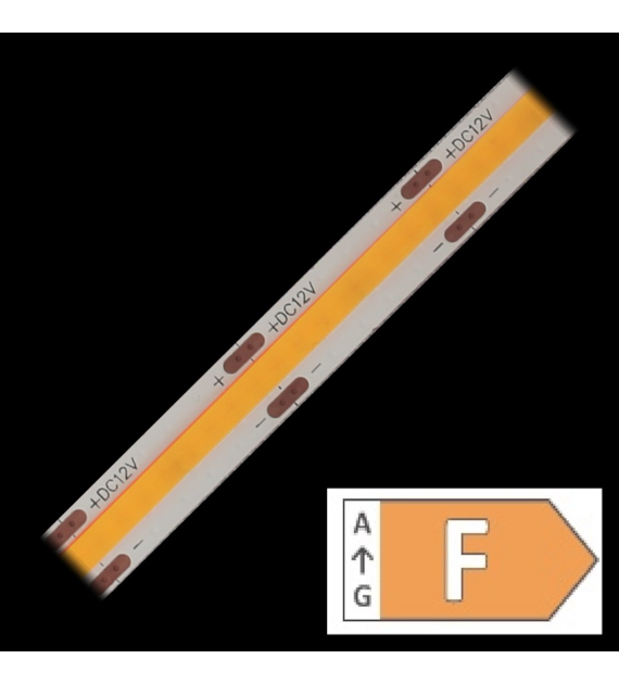 Taśma LED TL-COB-WW-320-CR R5m biała ciepła zwykła 12V 10W/m  IP20 5m/r  8PCBD