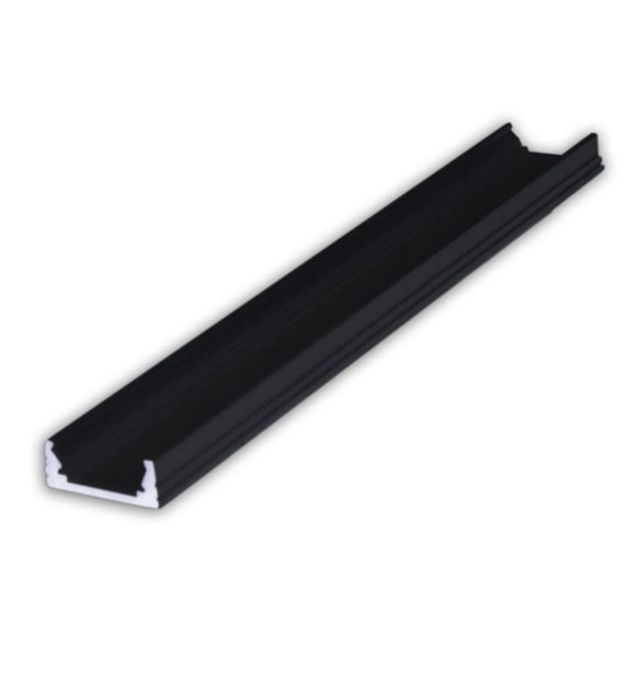 Profil do LED alu PLA-NA5-200-CZ nawierzchniowy czarny anodowany 201cm
