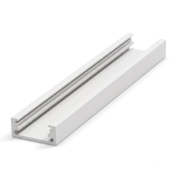 Profil do LED alu PLA-NA7-200-BI nawierzchniowy, biały anodowane 200cm