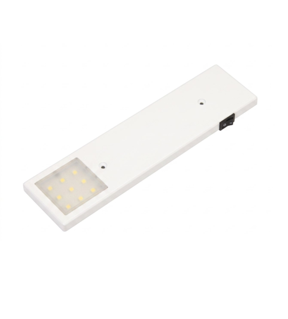 Lampa LED LPLW-2-NW-BI NOTOS-W podszafkowa z wyłącznikiem 12VDC, 2,5W, biała neutralna/biały/200/WJSTM
