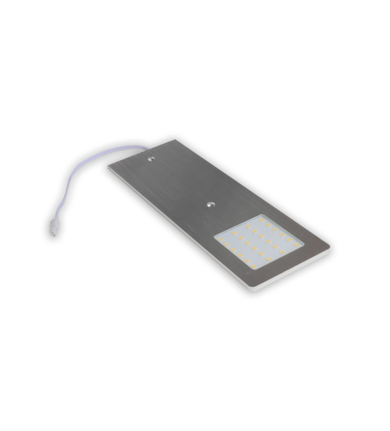Lampa LED LPL-3-WW-SN KROS podszafkowa 12VDC, 5W, biała ciepła/szlif/200/WJSTM-B/wkręty + pudełko z naklejką