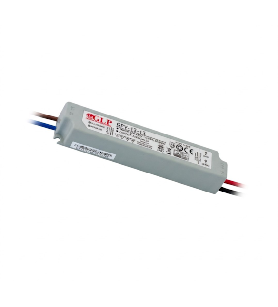 Zasilacz wodoodporny  ZN-GPV-12-12 12W 12VDC 1A IP67 3lata gwarancji 07-019