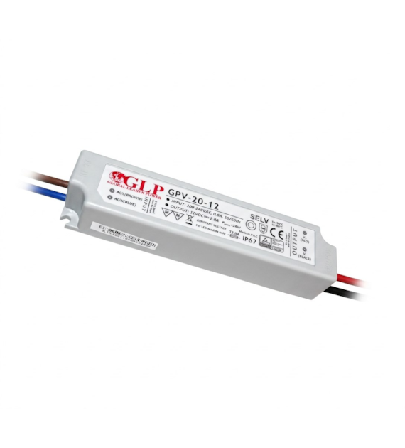 Zasilacz wodoodporny  ZN-GPV-20-12 24W 12VDC 2A IP67 3lata gwarancji 07-021