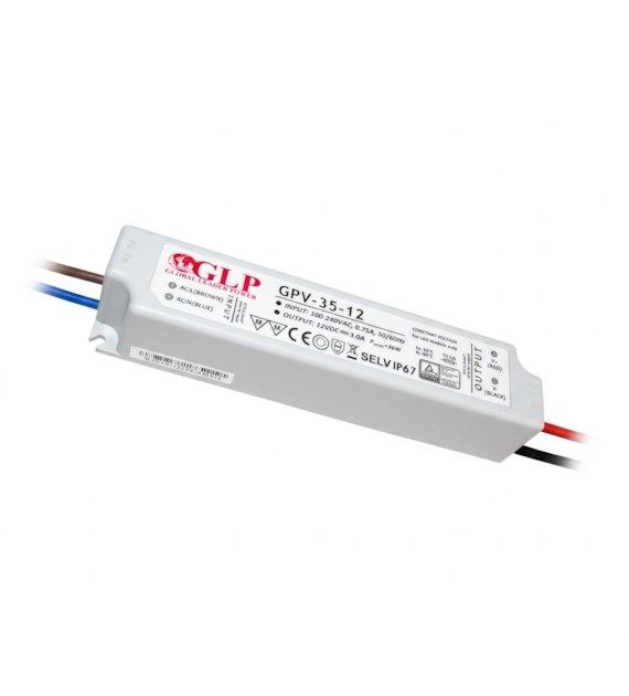 Zasilacz wodoodporny  ZN-GPV-35-12 36W 12VDC 3A IP67 3lata gwarancji 07-022