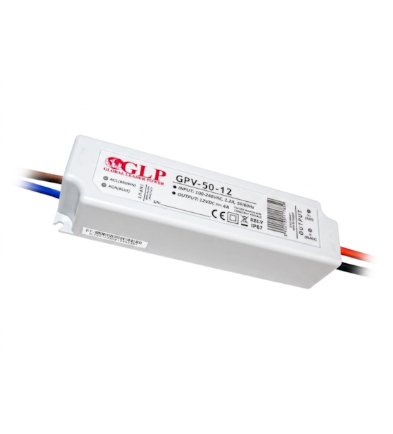 Zasilacz wodoodporny  ZN-GPV-50-12 50W 12VDC 4,2A IP67 3lata gwarancji 07-023