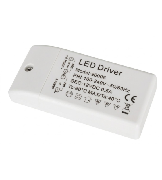 Zasilacz driver ZNDR-06 6W 12VDC 0,5A 96006 07-053