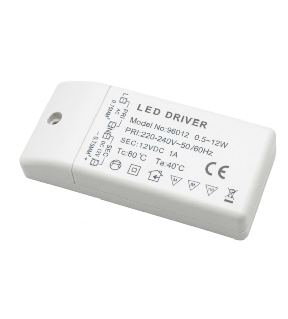 Zasilacz driver ZNDR-12 12W 12VDC 1A 96012 07-054