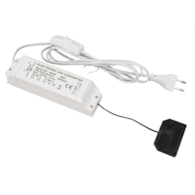 Zasilacz driver ZNDR-50-WP1-ROZ6X 50W 12VDC 4,15A z przewodem sieciowym z wyłącznikiem WP1 i rozdzielaczem płaskim miniAMP 6x