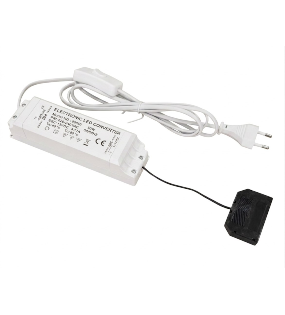 Zasilacz driver ZNDR-50-WP1-ROZ6X 50W 12VDC 4,15A z przewodem sieciowym z wyłącznikiem WP1 i rozdzielaczem płaskim miniAMP 6x