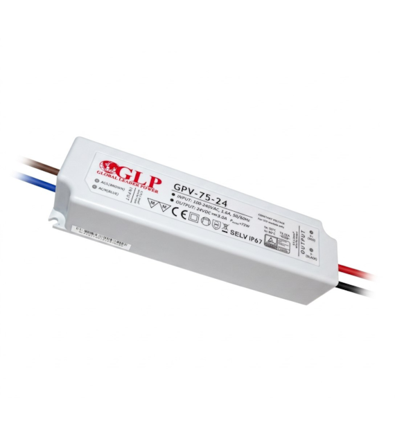 Zasilacz wodoodporny  ZN-GPV-75-24 72W 24VDC 3A IP67 3lata gwarancji 07-175