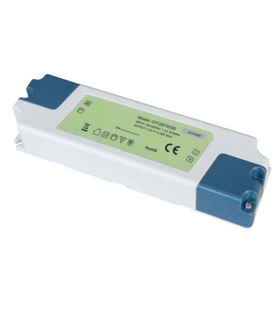 Zasilacz LED driver  ZN-CP-75-12-6,25 75W 12VDC 6,25A 07-229
