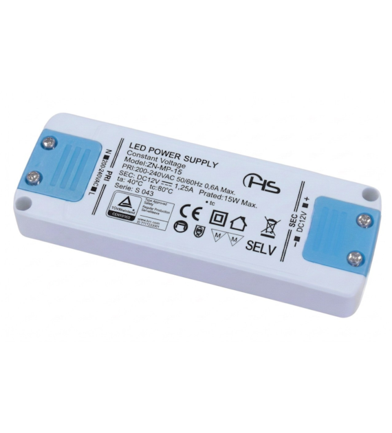 Zasilacz meblowy płaski ZN-MP-15-12 15W 12VDC 1,25A 07-356