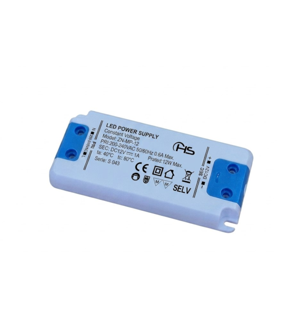 Zasilacz  meblowy płaski ZN-MP-12-12 12W 12VDC 1A 07-401