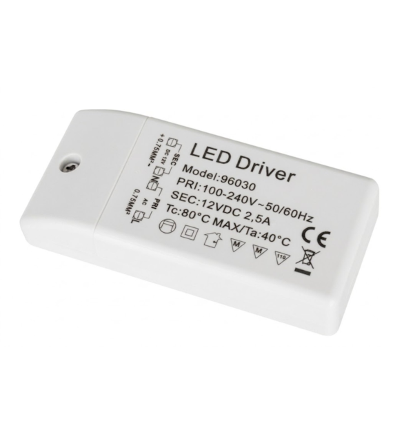 Zasilacz driver ZNDR-30 30W 12VDC 2,5A 96030 OTM 07-495
