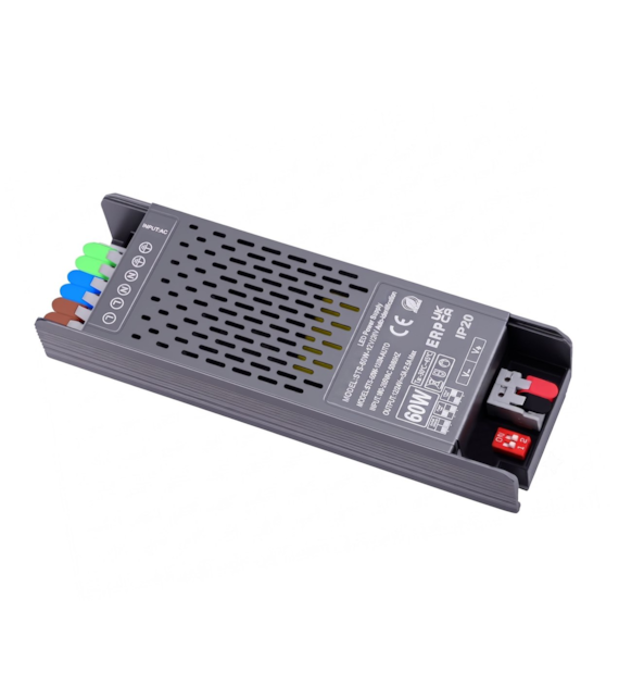 Zasilacz napięciowy ultra  ZN-KZU-A-60 AUTO 60W 12/24VDC 5/2,5A, szary, szybkozłącze, 158x50x29
