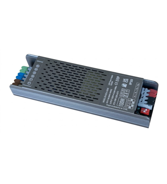 Zasilacz napięciowy ultra  ZN-KZU-A-100 AUTO 100W 12/24VDC 8,33/4,17A, szary, szybkozłącze, 176x50x29