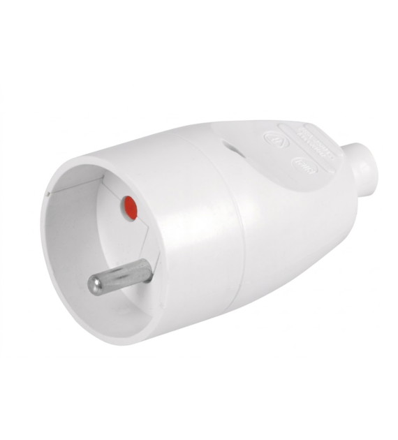 Gniazdo GN-171-S6-BI białe  230VAC gniazdo na przewód 230VAC 16A 2P+Z