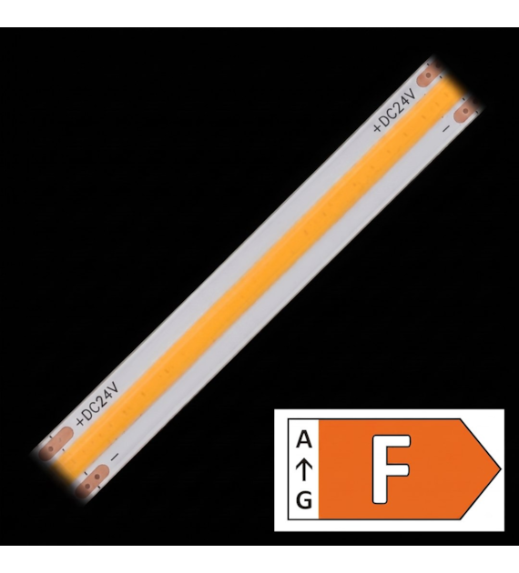 Taśma LED TL24V-COB-WW-528-24V-LB  R5m 14W biała ciepła zwykła 24V 14W/m 1260lm/m IP20 5m/r  10PCBD 01-373