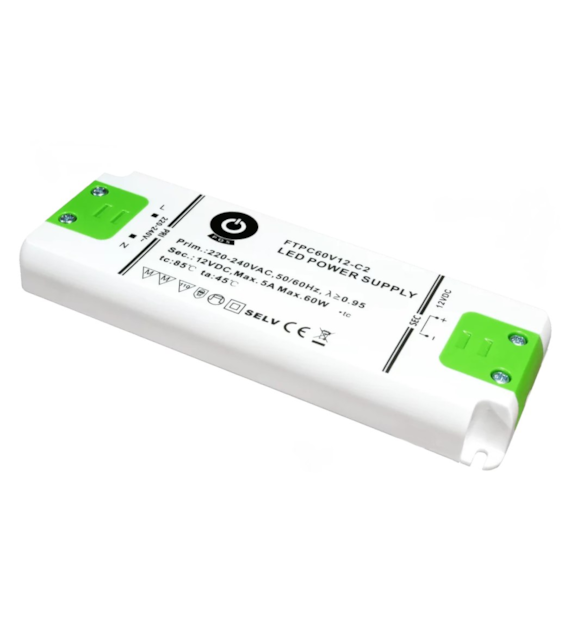 Zasilacz LED driver  ZNLD-60C2-12-5 60W 12VDC 5A 159.9 x 57.8 x 18 Premium 3 lata gwarancji 07-369