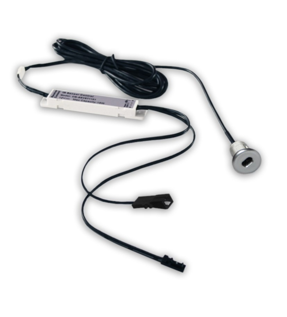 Wyłącznik WDP-4B-IR-SR srebrny do szaf/drzwi 30W 12V/24VDC 2,5A, 1x sensor wpuszczany