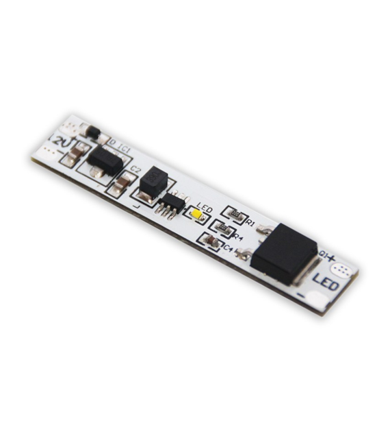 Wyłącznik WDL-2-W dotykowy do profili LED, 12V 60W 5A, białe podświetlenie