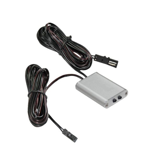 Wyłącznik WDS-3-WGJSTM200 dotykowy ze ściemniaczem z przewodem 2m z wtyczką i gniazdem miniAMP,  12V/24V 48W/96W 4A