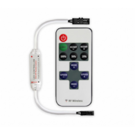 Ściemniacz LED SC-3-RF-JSTM (miniAMP) 12VDC 72W  6A z pilotem radiowym i przewodami z wtyczką i gniazdem JSTM