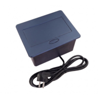 PORT-ARON2-USB-CZ  1x230V/1xUSB-A-/1xUSB-C-CZ czarny -  1 gniazdo 230VAC 10A, 2 gniazda USB-A/USB-C  5VDC 2A  z ładowarką, przewód sieciowy 1,5m z wtyczką